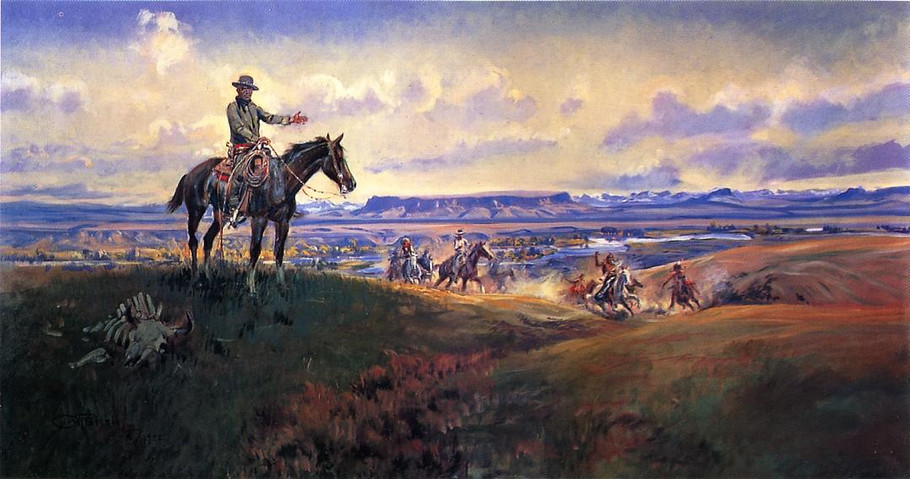 Charles M. Russell and His Friends - Charles Marion Russell Paintings